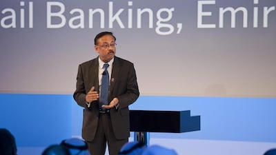 Suvo Sarkar of Emirates NBD. Razan Alzayani / The National