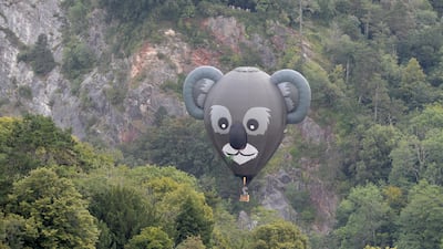 The balloons tend to take on interesting shapes and colours. Getty Images