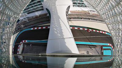 Sebastian Vettel of Germany driving the number 5 Scuderia Ferrari SF16-H Ferrari 059/5 turbo on track during the final practice for the Abu Dhabi Formula One Grand Prix at Yas Marina Circuit. Mark Thompson / Getty Images