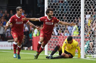 Liverpool and Alexandria are hoping to develop closer ties, building on their shared admiration for Liverpool and Egyptian forward Mohamed Salah. Daniel Hambury / AP Photo