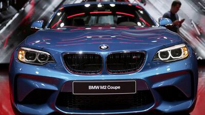 A BMW M2 Coupe is displayed at the North American International Auto Show in Detroit in January. The luxury car maker has beaten profit expectations. Gary Cameron / Reuters