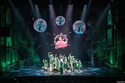 Wicked: The Musical features more than 350 costumes and a bright, contemporary visual style. Photo: Dubai Opera