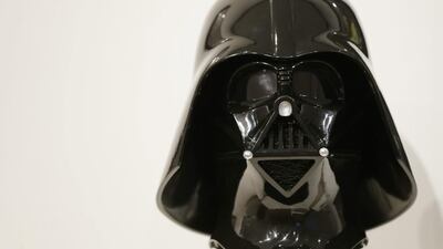A replica of Darth Vader mask from the ‘Star Wars’ movie series. AP