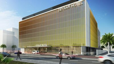 Above, a rendering of the Deyaar hotel and apartment project. Courtesy Deyaar