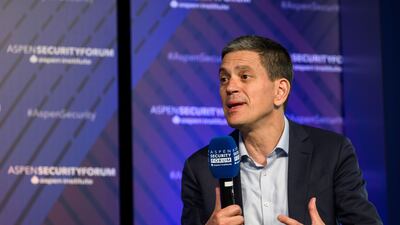 David Miliband speaks at the Aspen Security Forum in July. Photo: Aspen Security Forum