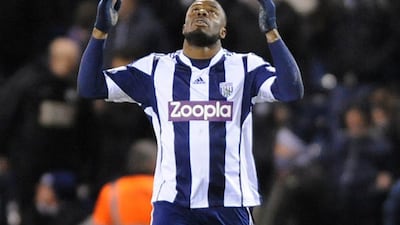 Victor Anichebe scored in the 87th minute for West Brom on Tuesday. Rui Vieira / AP