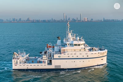 The Environment Agency - Abu Dhabi vessel Jaywun, unveiled three years ago, helps efforts to safeguard marine life in the emirate