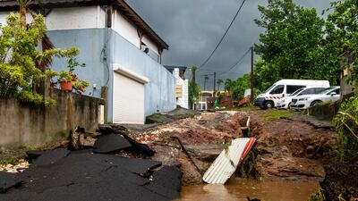 More damage from the storm in Capesterre-Belle-Eau.
