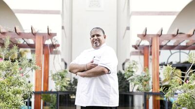 Mussabeh Al Kaabi developed his passion for cooking when he was a boy. Reem Mohammed / The National