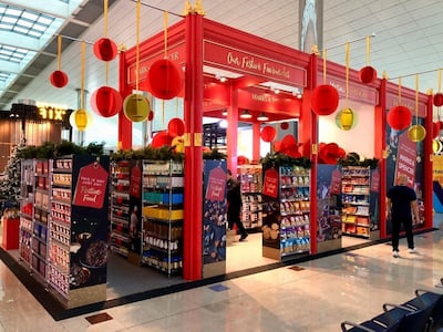 Check out the pop-up Marks and Spencer festive shop at DXB. Courtesy DXB