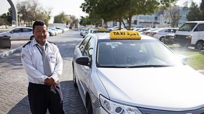 Nawraj Shrethra was last year named one of Abu Dhabi’s safest taxi drivers. Lee Hoagland / The National