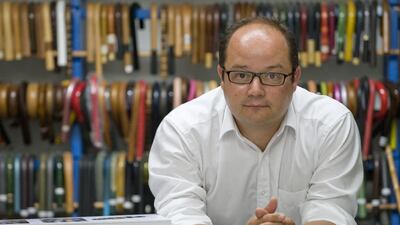 Mathieu Piganiol, current chief executive of Piganiol. Since 1884, five generations have succeeded each other at the head of the French umbrella manufacturer. Thierry Zoccolan / AFP