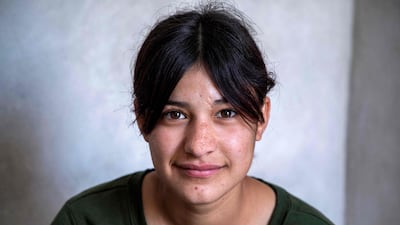 Fawziya Jasim, 16, was one of many affected when ISIS fighters swept over Mount Sinjar in August 2014. All photos: AFP