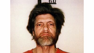 Ted Kaczynski, the 'Unabomber', in a 1996 photo at the Lewis and Clark jail in Helena, Montana. AFP