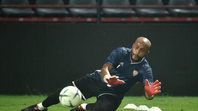 UAE national team train ahead of their World Cup 2022 Qualifier against Thailand. Courtesy UAEFA
