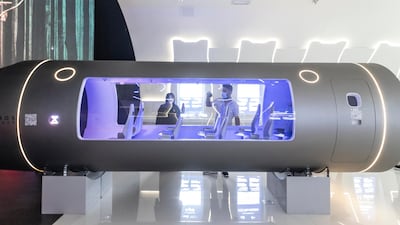 Carriages could travel at speeds of up to 1,000 kilometres per hour.