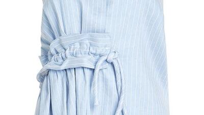 Sleeveless shirts and tunics can feature intricate shirting elements too. Dh1,153, Victoria Beckham at Stylebop.com. Courtesy of Stylebop