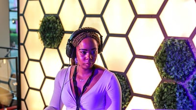 The DJ Queen Bri on the decks at Breakout DXB festival. Courtesy Hyku D Photography