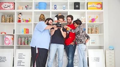 The co-creators of Wambli, an online start up company that offers residents of Dubai works of art and other household object that aren't readily available in retail stores. Lee Hoagland/The National