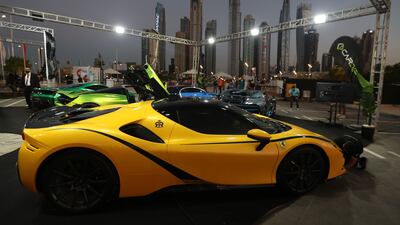 Classic and customised vehicles are a key feature of 2021's No Filter DXB. EPA