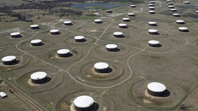 Oil storage tanks in Cushing, Oklahoma. Crude prices are likely to rebound next year. Reuters