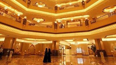 Many attendees at the ADFF have had a hard time navigating the sprawling Emirates Palace. Jeff Topping / The National