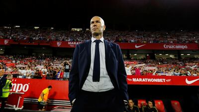 Real Madrid coach Zinedine Zidane. Reuters