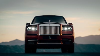 Rolls-Royce's first SUV, the Cullinan. Rolls-Royce