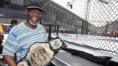 Burt Watson makes sure UFC fighters have everything they need pre-fight.