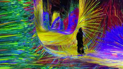 It merges art, science and technology through exhibitions spanning 17,000 square metres