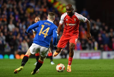 The door is open for Almoatasembellah Al Musrati, in action here for Braga against Rangers in the Europa League, to return to the national team. EPA