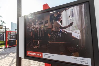 'Northwest Passages' by Jessica Dimmock on display in Sharjah at one of Xposure's outdoor exhibition spaces. Courtesy of Xposure and the artist