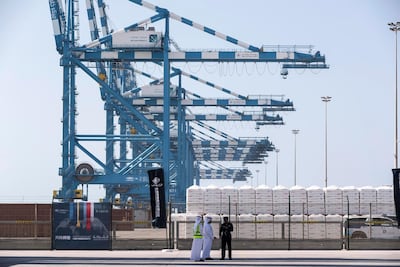 The new terminal at Khalifa Port. Antonie Robertson/The National