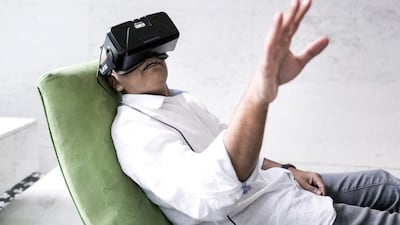 Clyde DeSouza’s film Dirrogate is available on Samsung’s VR platform. Reem Mohammed / The National