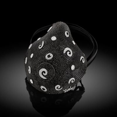 The face mask, commissioned by an anonymous LA businessman, is worth $1.5 million. Courtesy Yvel