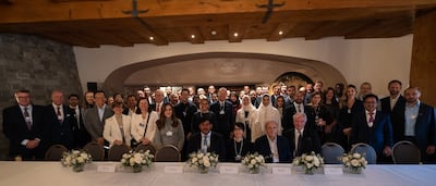 The UAE played a major role in a roundtable discussion in Davos, Switzerland about AI, jobs and the future of inclusive voice. Photo: UAE Pavilion, Davos