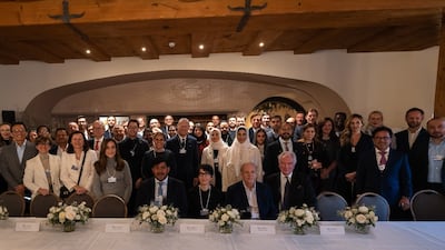 The UAE played a major role in a roundtable discussion in Davos, Switzerland about AI, jobs and the future of inclusive voice. Photo: UAE Pavilion Davos