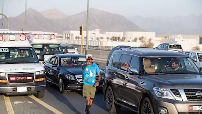 Dr Al Suwaidi during his gruelling journey to Makkah.