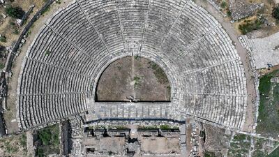 The ancient city of Aphrodisias, regarded as the most renowned city dedicated to Aphrodite, the deity of love and beauty, is being renovated to offer visitors a renewed experience with night-time museum access, a new visitor centre, and enhanced landscaping in Aydin, Turkey. Getty Images