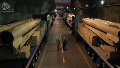 An underground missile base at an undisclosed location in Iran. Monday's explosion hit Khorramabad, near a major IRGC missile base. EPA