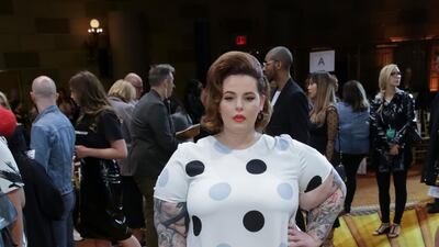 Tess Holliday in Christian Siriano. Photo / AP