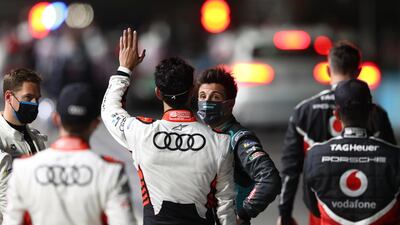 Drivers is seen in the paddock after the Formula E Championship at Diriyah. Getty