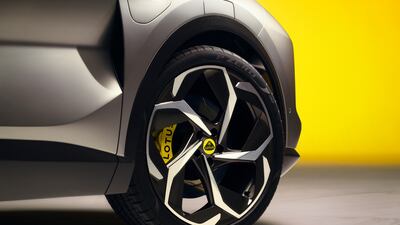 The Eletre has been fitted with nifty alloy rims