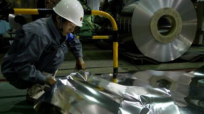 A tin plant near Shanghai, China. The metal is set to have its day in the sun as technology expands. Reauters