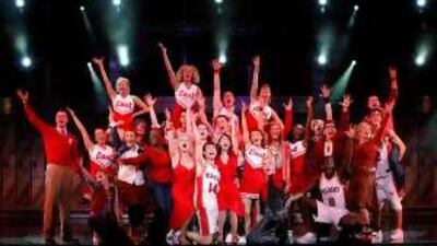 The cast takes a curtain call at last year's London premiere of High School Musical Live on Stage at the Hammersmith Apollo.