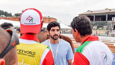 Sheikh Hamdan attends the opening of the FEI World Equestrian Games 2018 in North Carolina, US. Courtesy Dubai Media Office