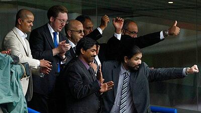 The 4-3 victory over Arsenal delighted Venky's, the Blackburn Rovers owners, whose thumbs up here might be directed towards manager Steve Keen whose job is in doubt at the club. Tim Hales / AP Photo