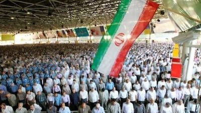 Iranian Shiite Muslim worshippers gather for Friday prayers at Tehran University. Although the Islamic republic is 99.4 per cent Muslim, there are other religions represented.