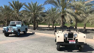 Classic Land Rovers at the show. Adam Workman / The National