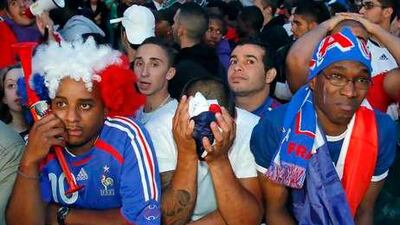 France's fans have watched their team implode.